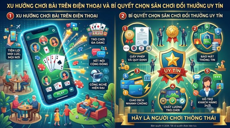 chơi bài trên điện thoại